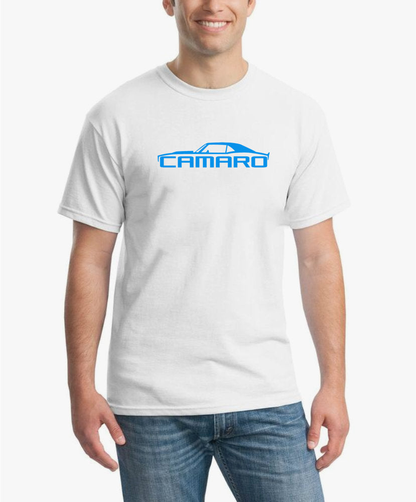 Neon Blue Camaro T-Shirt