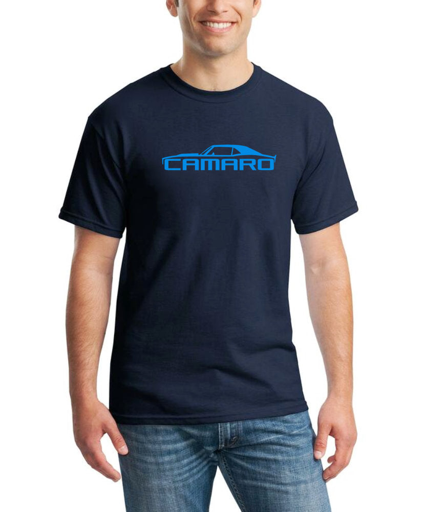 Neon Blue Camaro T-Shirt