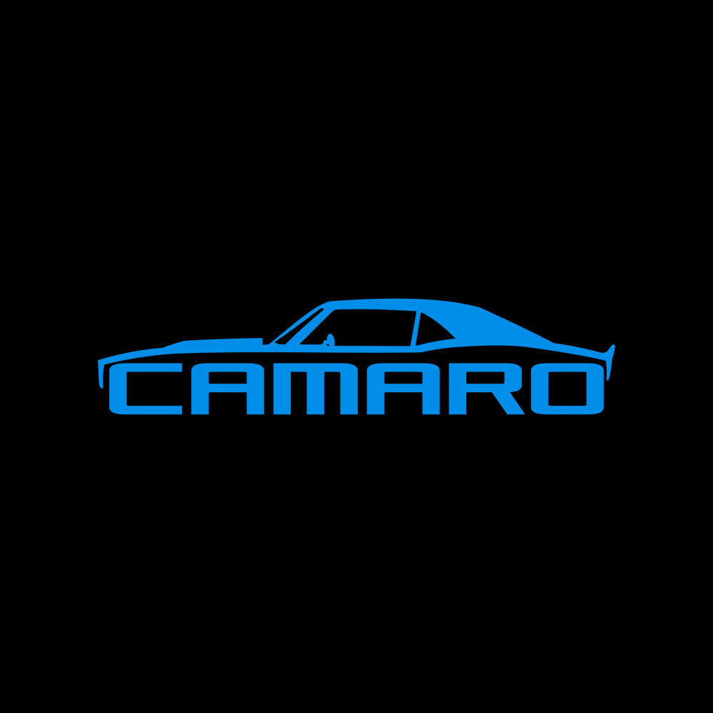 Neon Blue Camaro T-Shirt