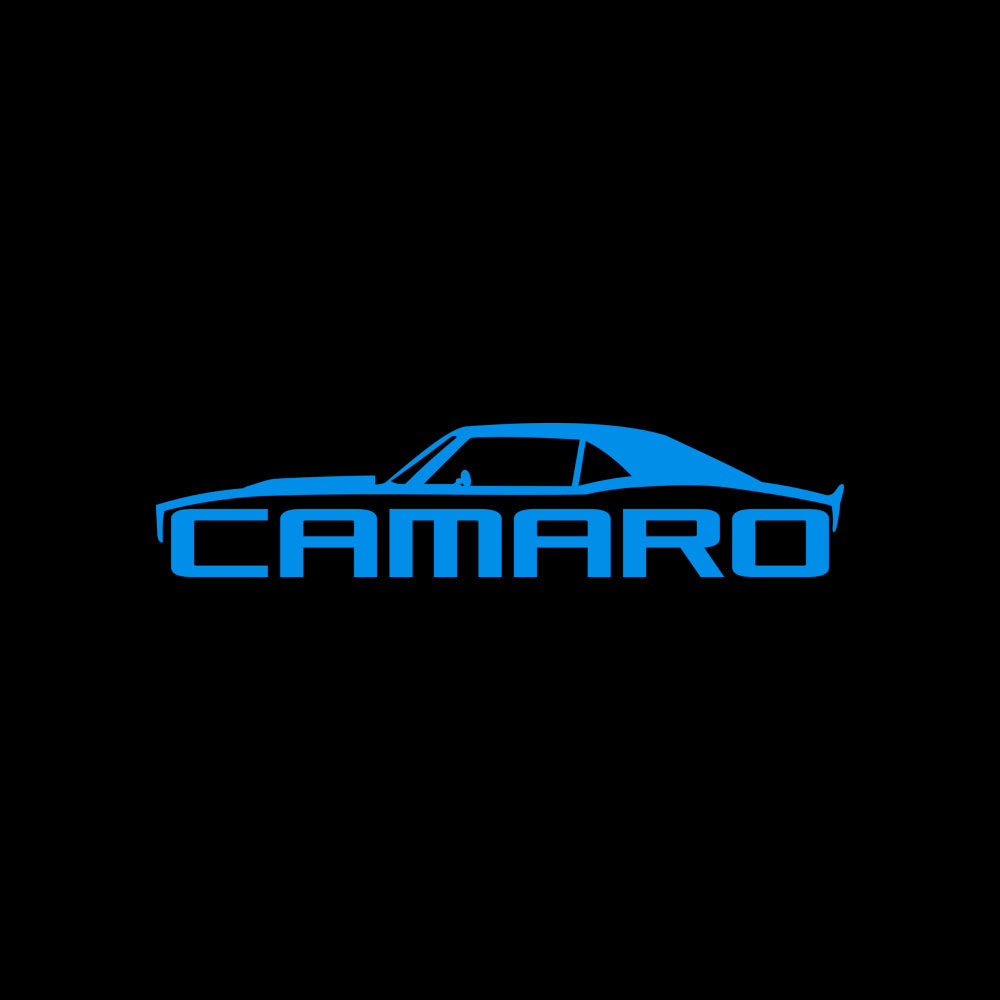 Neon Blue Camaro SS Flexfit Cap