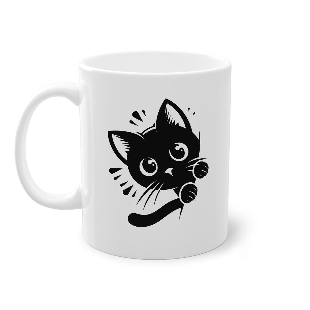 Peeking Cat Mug