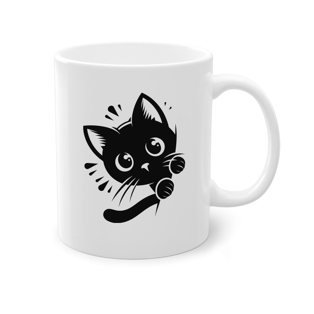 Peeking Cat Mug